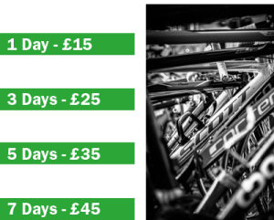 On Your Bike Hire Prices